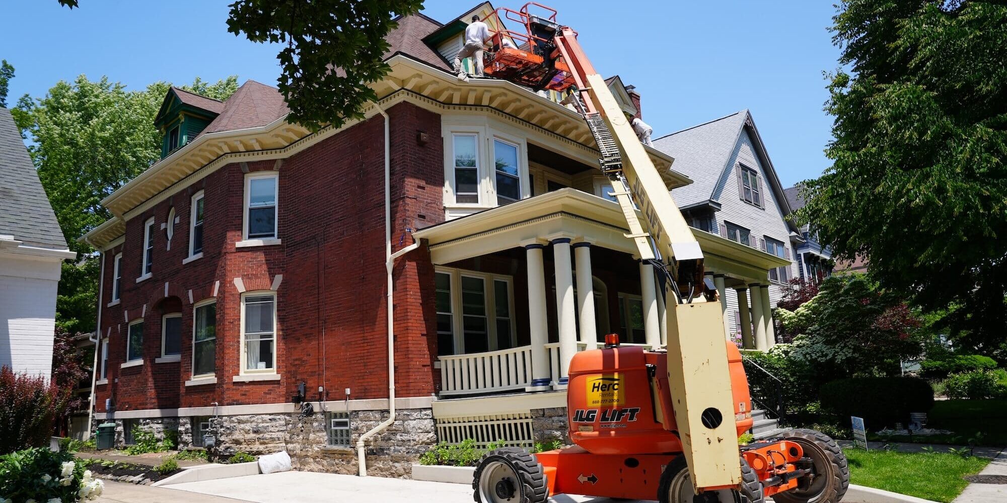 local-painting-company-buffalo-ny paint now wny working on home exterior renovation in buffalo